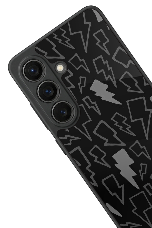 Samsung Galaxy S26 Uyumlu Simsek Tasarımlı Glossy Premium Kılıf