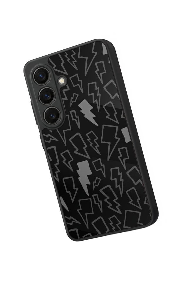 Samsung Galaxy S26 Uyumlu Simsek Tasarımlı Glossy Premium Kılıf