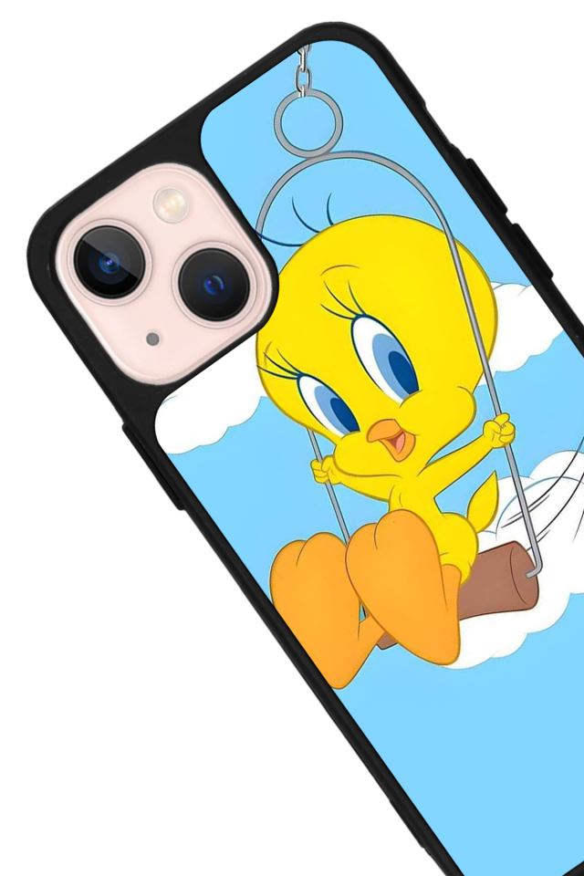 iPhone 13 Mini Uyumlu Tweety Tasarımlı Glossy Premium Kılıf