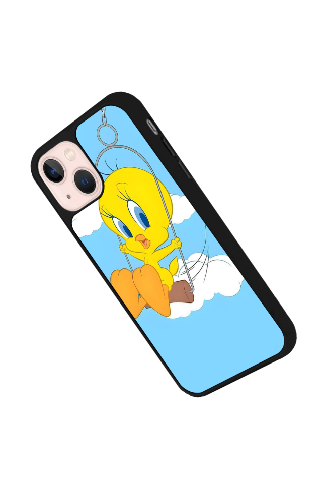 iPhone 13 Mini Uyumlu Tweety Tasarımlı Glossy Premium Kılıf