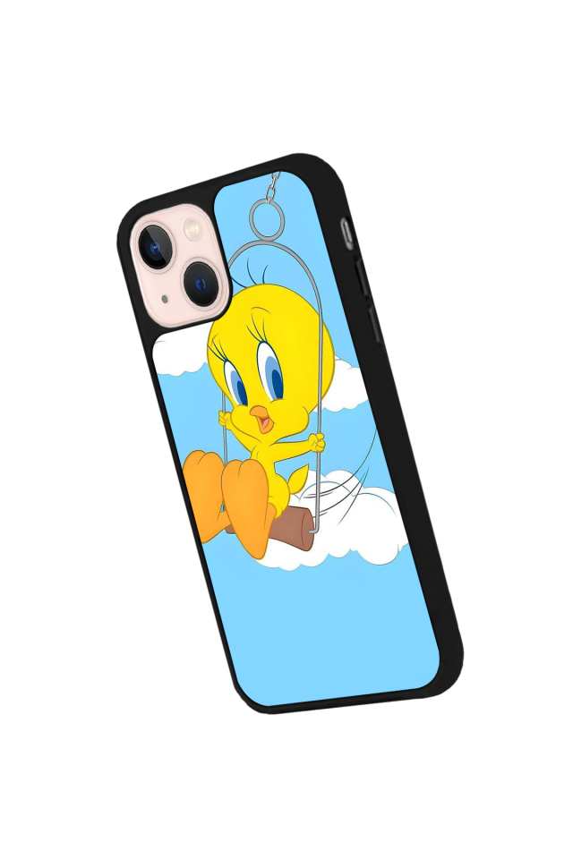 iPhone 13 Mini Uyumlu Tweety Tasarımlı Glossy Premium Kılıf