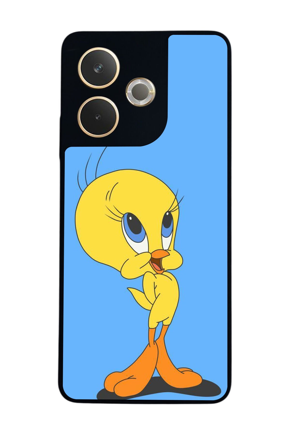 Oppo A5 Pro Uyumlu Tweety Tasarımlı Glossy Premium Kılıf