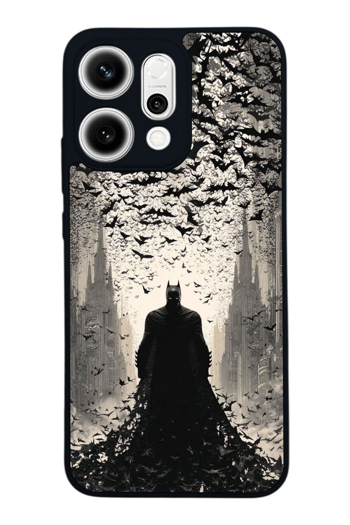 Oppo Reno 14 Uyumlu Batman Tasarımlı Glossy Premium Kılıf