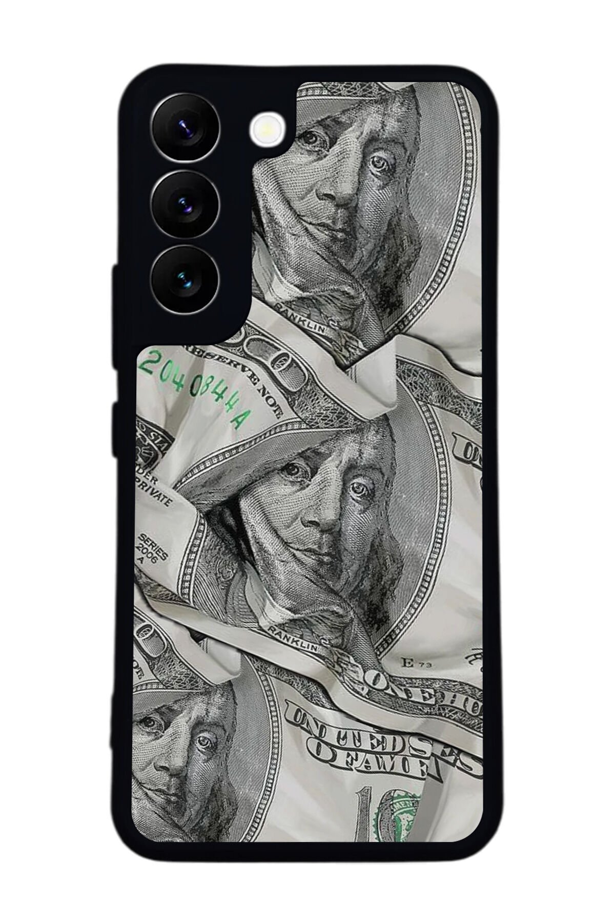 Samsung Galaxy S22 Uyumlu Money Para Tasarımlı Glossy Premium Kılıf