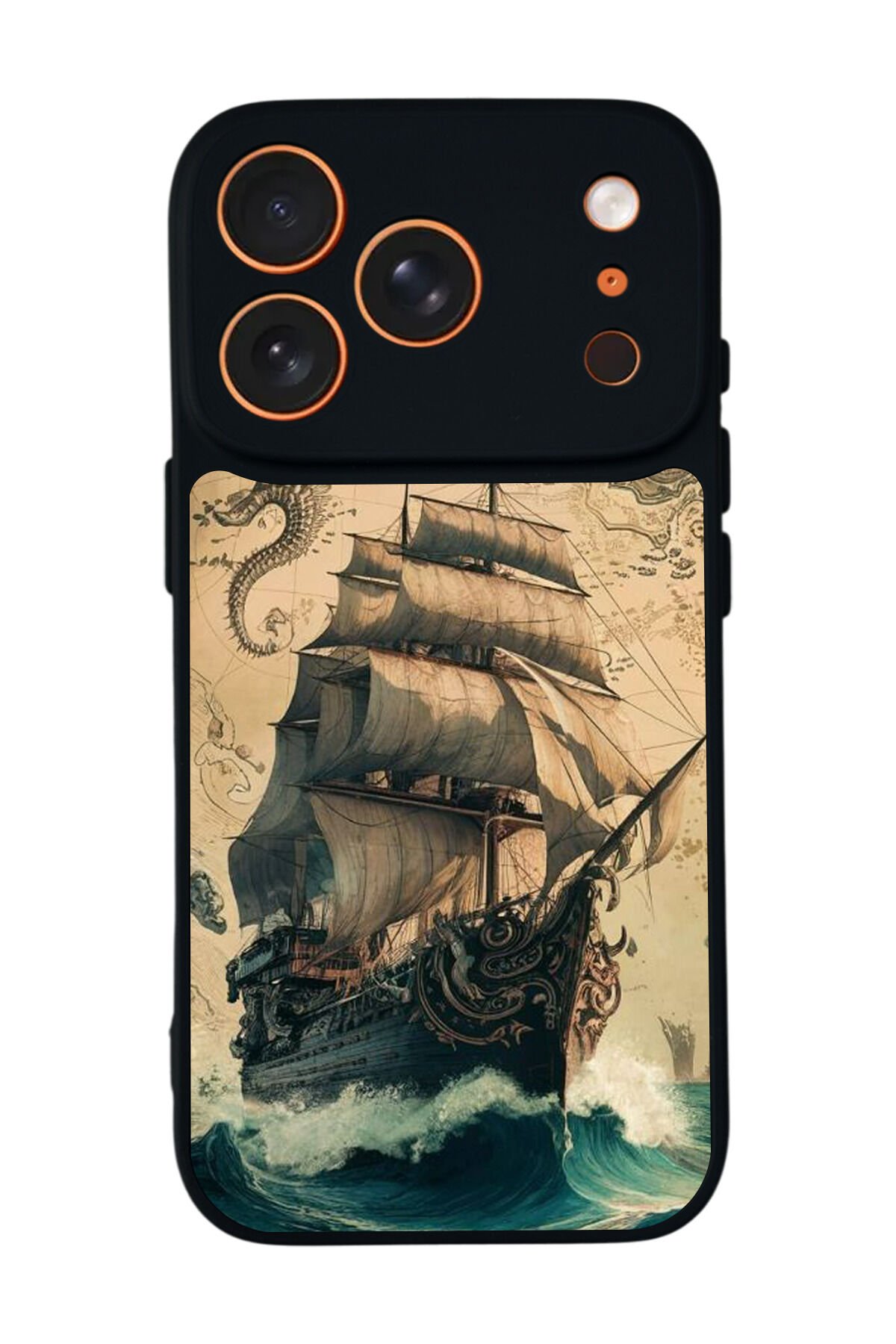 iPhone 17 Pro Uyumlu Korsan Tasarımlı Glossy Premium Kılıf