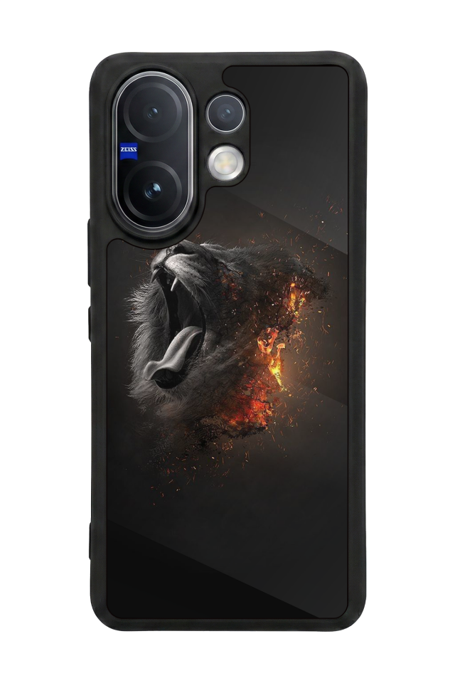 Vivo V60 Uyumlu Aslan Tasarımlı Glossy Premium Kılıf