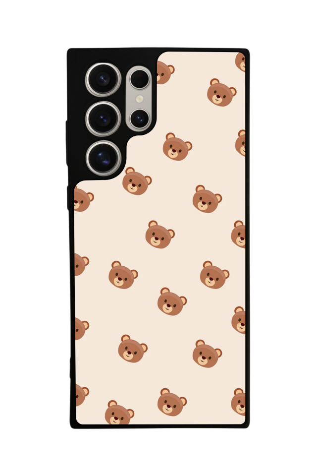 Samsung Galaxy S24 Ultra Uyumlu Ayı Tasarımlı Glossy Premium Kılıf