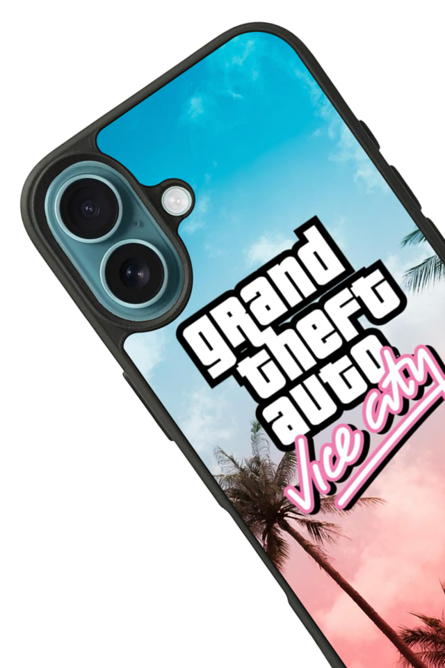 iPhone 16 Plus Uyumlu GTA Tasarımlı Glossy Premium Kılıf