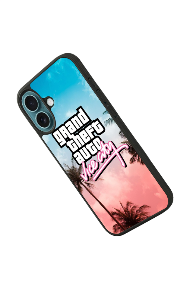 iPhone 16 Plus Uyumlu GTA Tasarımlı Glossy Premium Kılıf