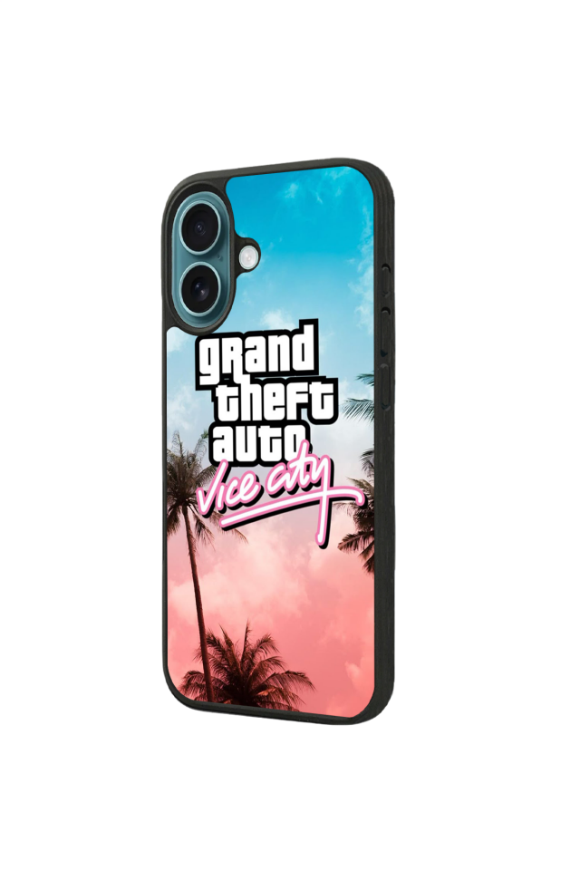 iPhone 16 Plus Uyumlu GTA Tasarımlı Glossy Premium Kılıf