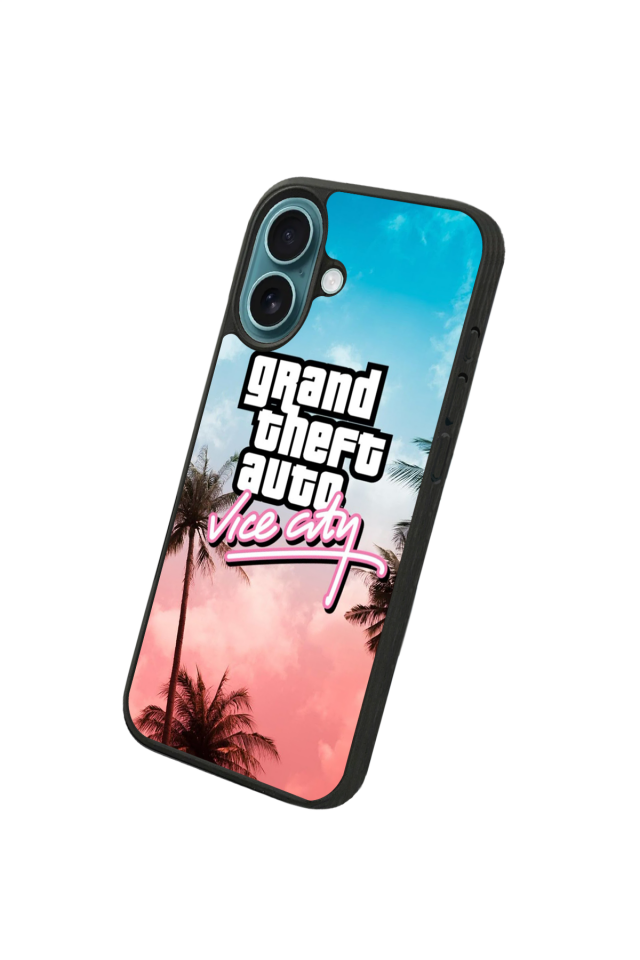 iPhone 16 Plus Uyumlu GTA Tasarımlı Glossy Premium Kılıf