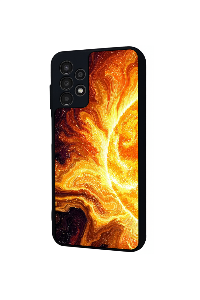 Samsung Galaxy A23 Uyumlu Güneş Tasarımlı Glossy Premium Kılıf