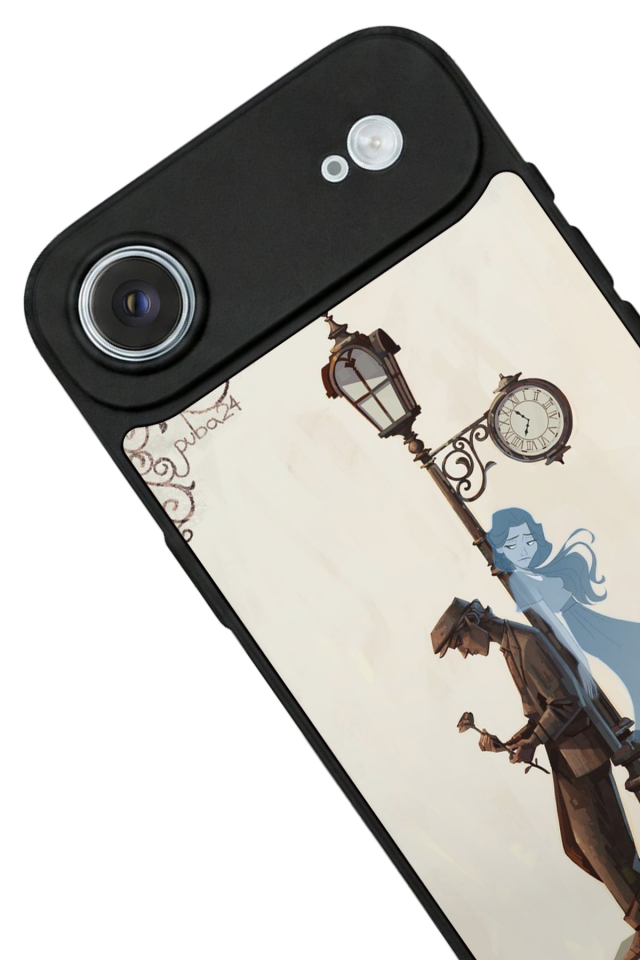 iPhone 17 Air Uyumlu Kalp Love Tasarımlı Glossy Premium Kılıf