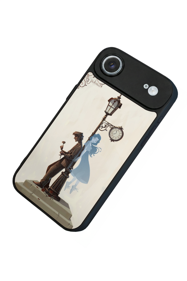 iPhone 17 Air Uyumlu Kalp Love Tasarımlı Glossy Premium Kılıf