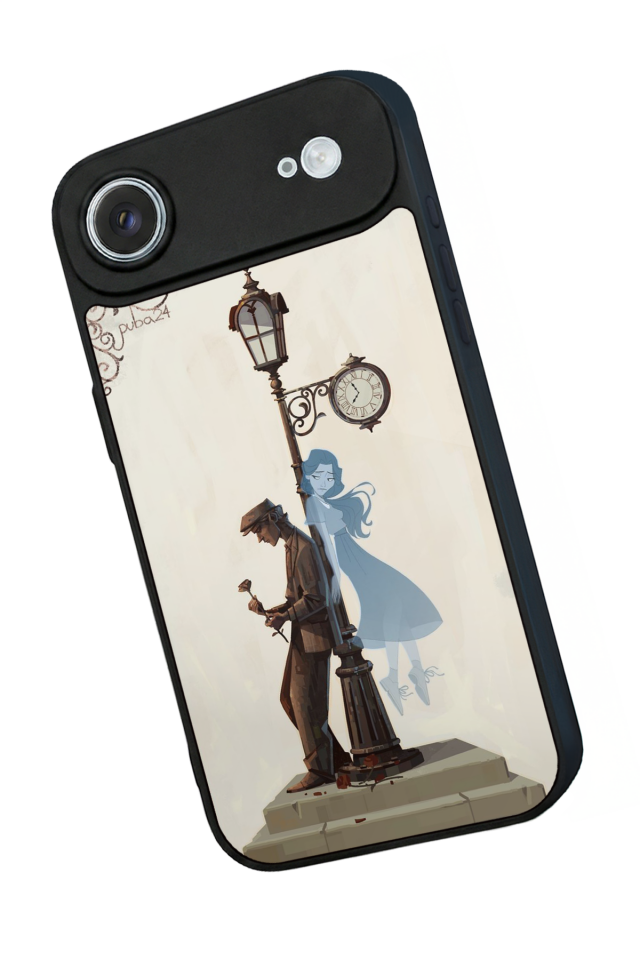 iPhone 17 Air Uyumlu Kalp Love Tasarımlı Glossy Premium Kılıf