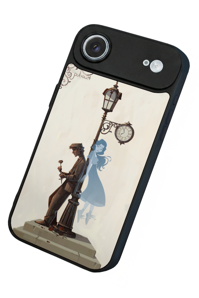 iPhone 17 Air Uyumlu Kalp Love Tasarımlı Glossy Premium Kılıf