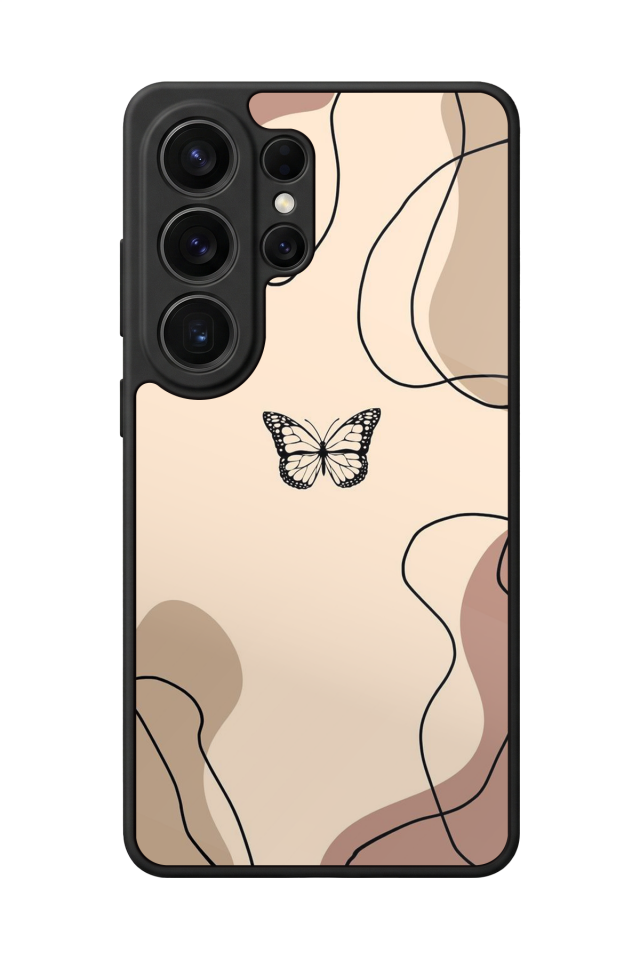 Samsung Galaxy S26 Ultra Uyumlu Kelebek Tasarımlı Glossy Premium Kılıf