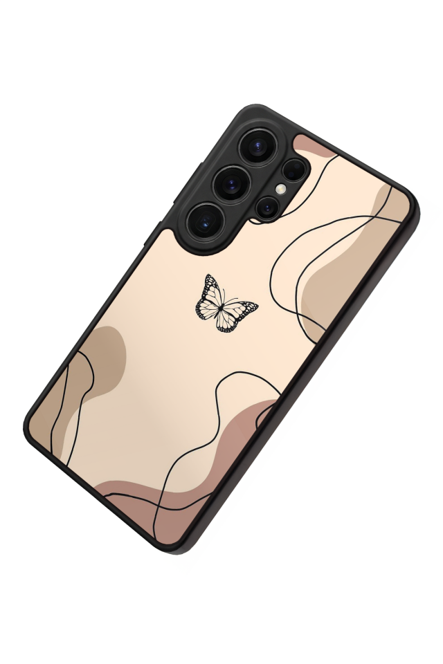 Samsung Galaxy S26 Ultra Uyumlu Kelebek Tasarımlı Glossy Premium Kılıf