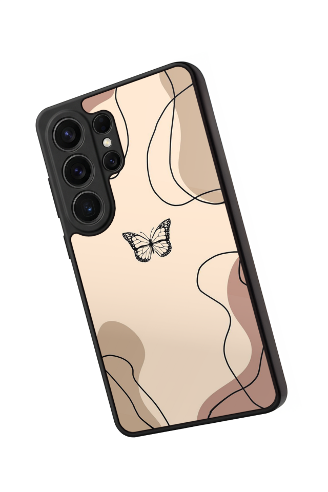 Samsung Galaxy S26 Ultra Uyumlu Kelebek Tasarımlı Glossy Premium Kılıf