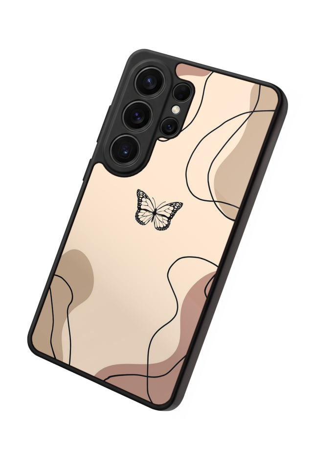 Samsung Galaxy S26 Ultra Uyumlu Kelebek Tasarımlı Glossy Premium Kılıf