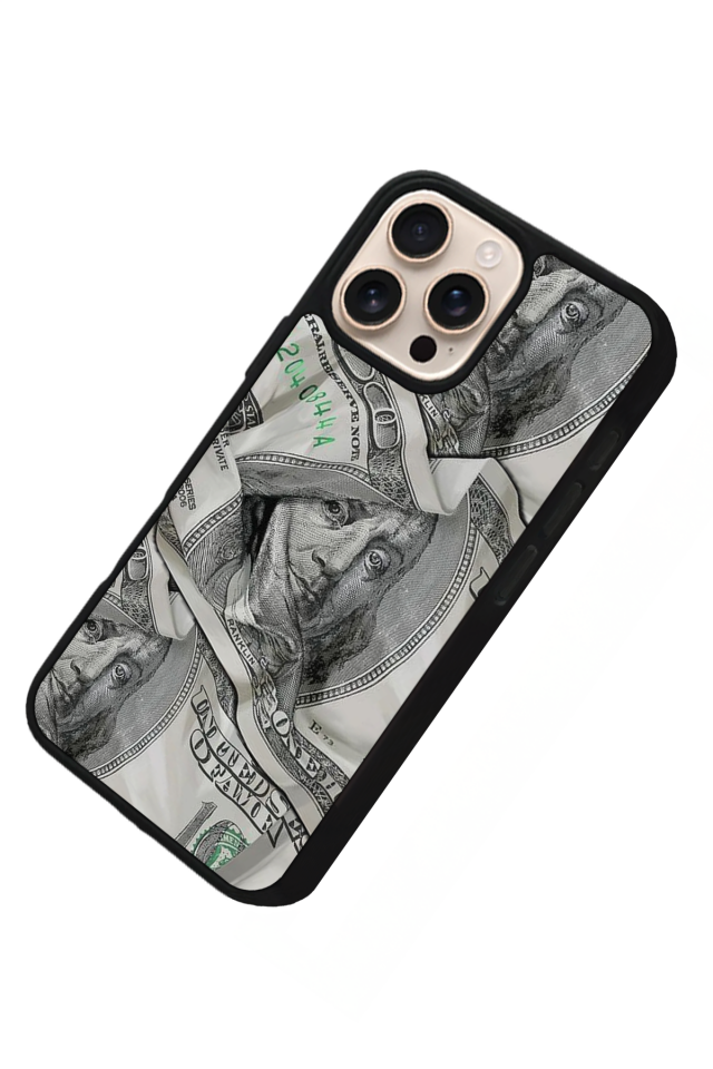iPhone 16 Pro Uyumlu Money Para Tasarımlı Glossy Premium Kılıf