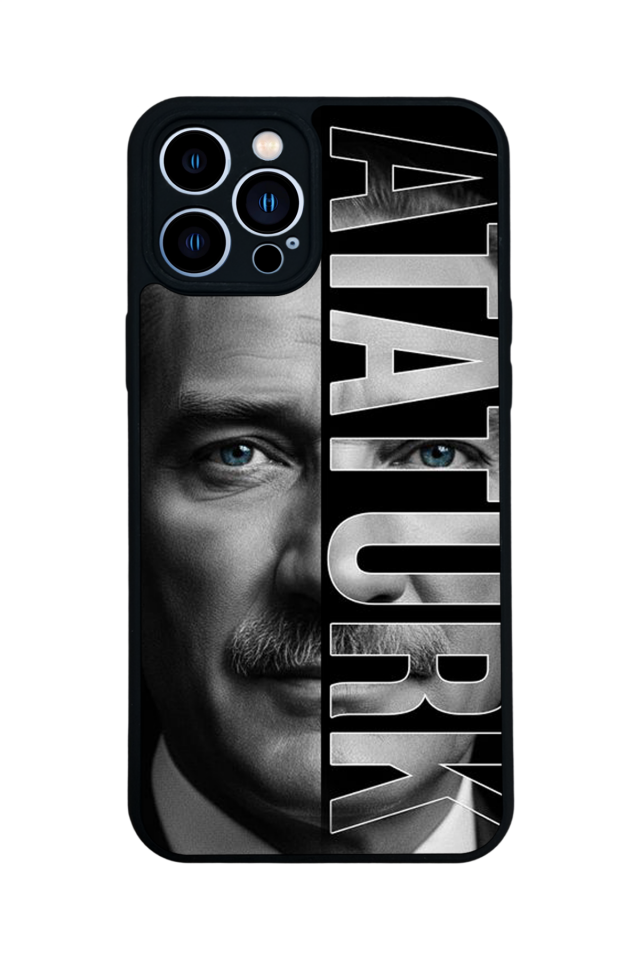 iPhone 12 Pro Max Uyumlu Mustafa Kemal Ataturk Tasarımlı Glossy Premium Kılıf