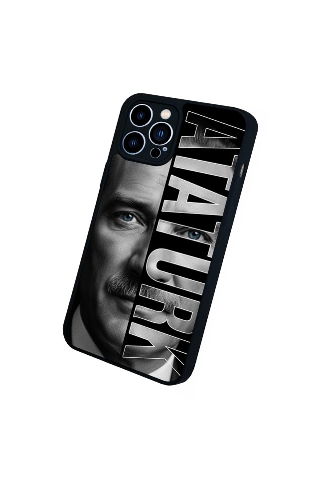 iPhone 12 Pro Max Uyumlu Mustafa Kemal Ataturk Tasarımlı Glossy Premium Kılıf