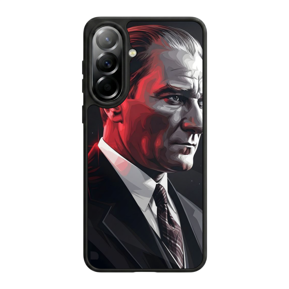 Samsung Galaxy A57 Uyumlu Mustafa Kemal Ataturk Tasarımlı Glossy Premium Kılıf