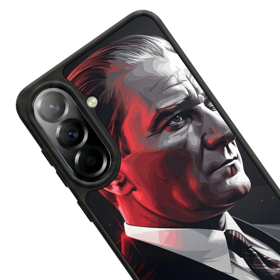 Samsung Galaxy A57 Uyumlu Mustafa Kemal Ataturk Tasarımlı Glossy Premium Kılıf