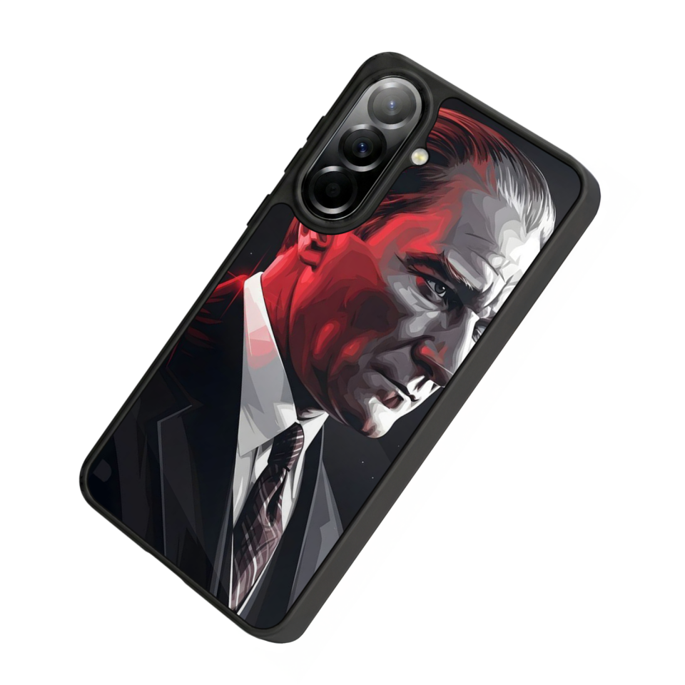 Samsung Galaxy A57 Uyumlu Mustafa Kemal Ataturk Tasarımlı Glossy Premium Kılıf