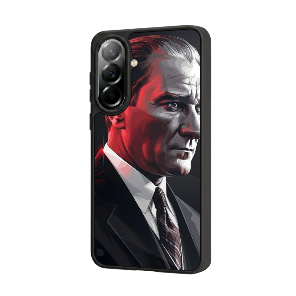 Samsung Galaxy A57 Uyumlu Mustafa Kemal Ataturk Tasarımlı Glossy Premium Kılıf