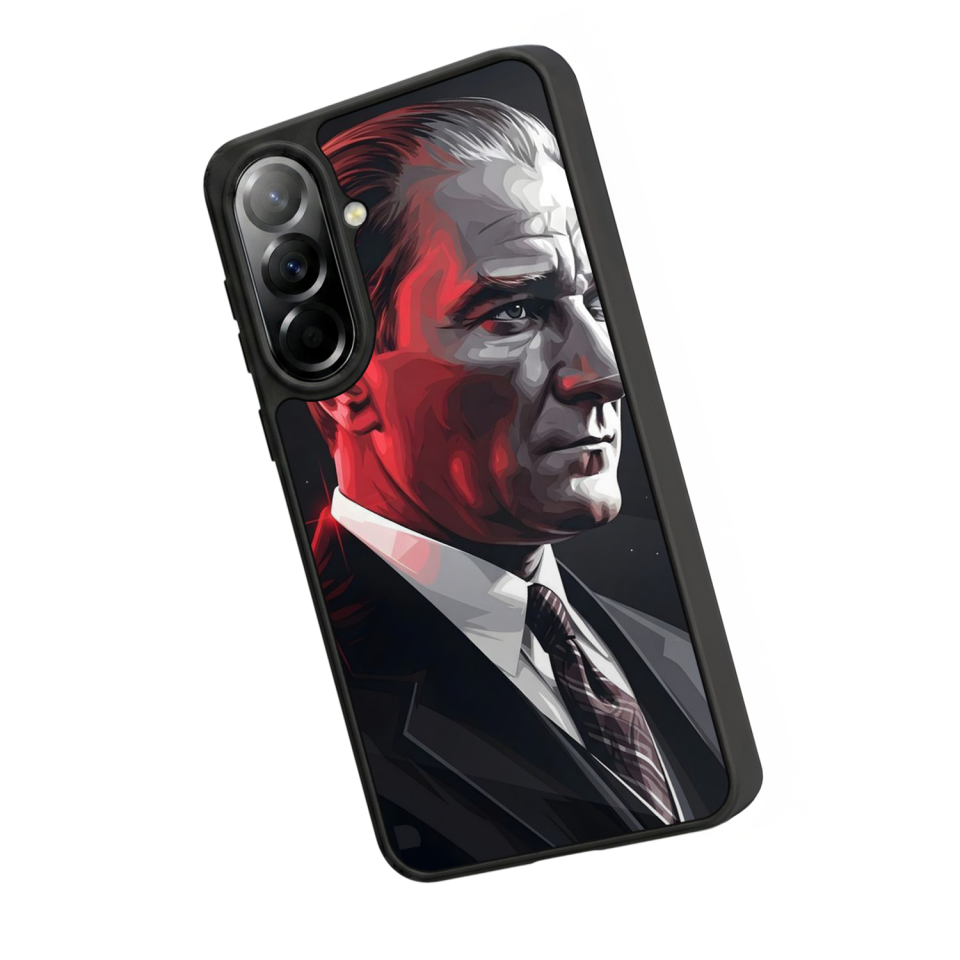 Samsung Galaxy A57 Uyumlu Mustafa Kemal Ataturk Tasarımlı Glossy Premium Kılıf
