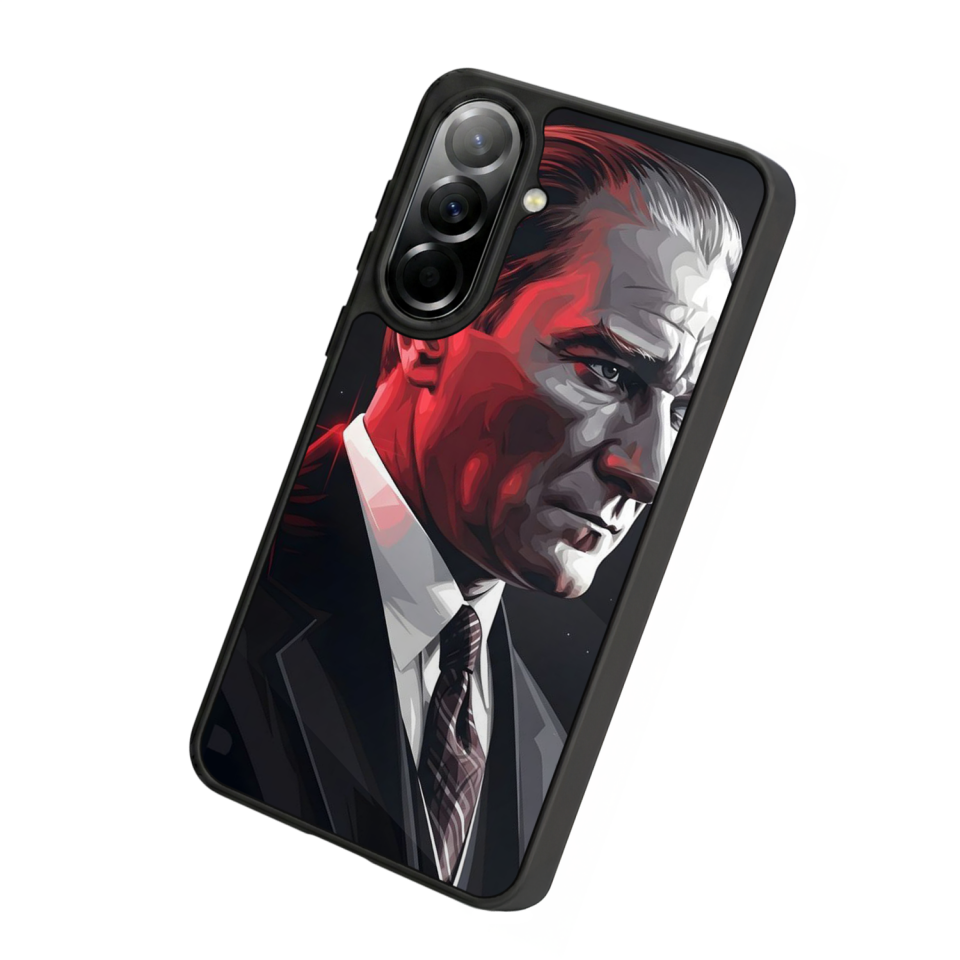 Samsung Galaxy A57 Uyumlu Mustafa Kemal Ataturk Tasarımlı Glossy Premium Kılıf