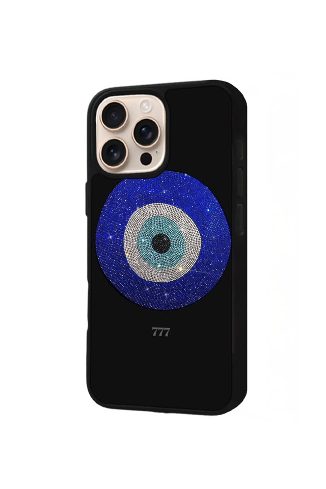 iPhone 16 Pro Max Uyumlu Nazar Tasarımlı Glossy Premium Kılıf