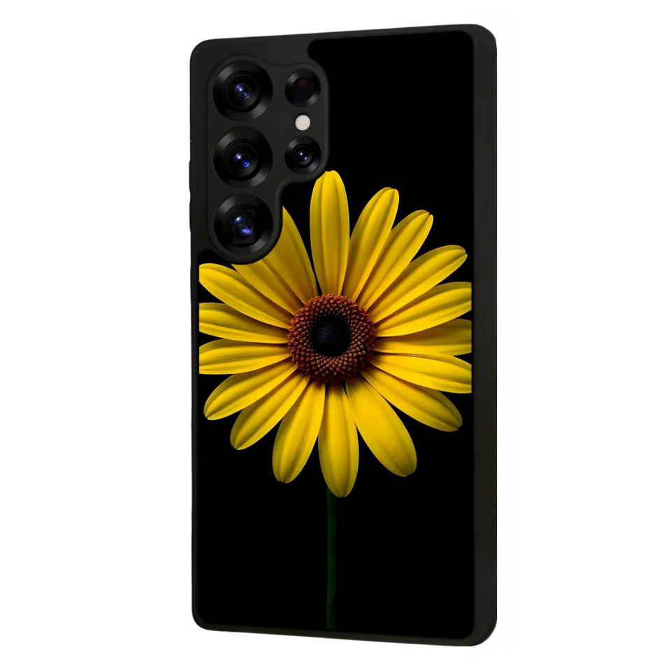 Samsung Galaxy S25 Ultra Uyumlu Papatya Tasarımlı Glossy Premium Kılıf