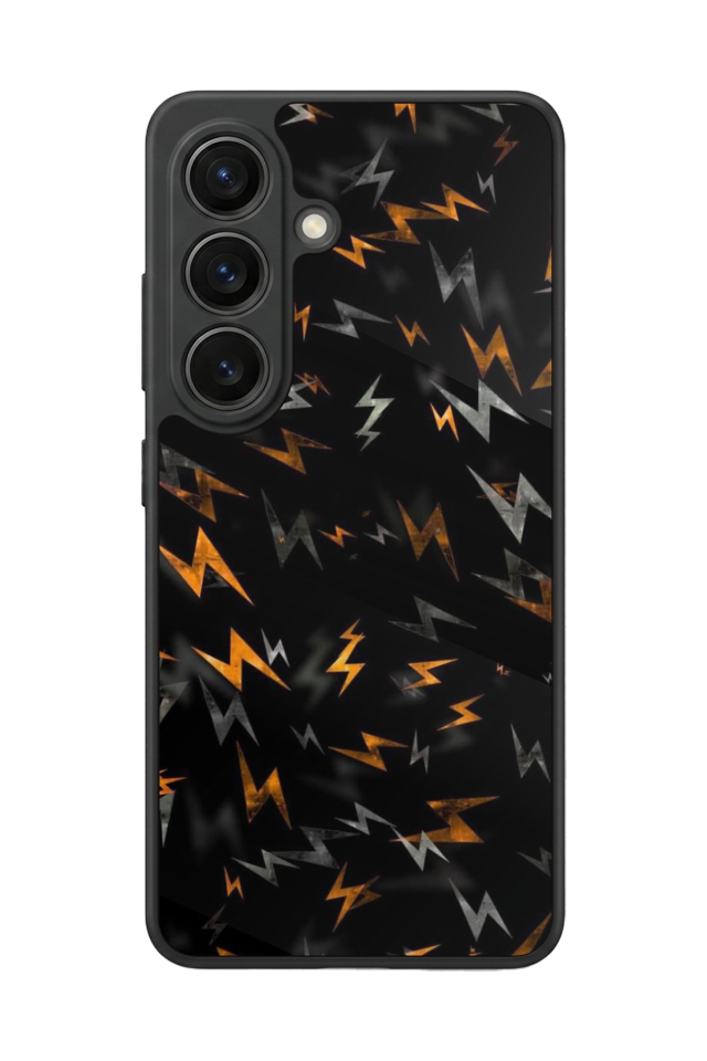 Samsung Galaxy S26 Uyumlu Simsek Tasarımlı Glossy Premium Kılıf