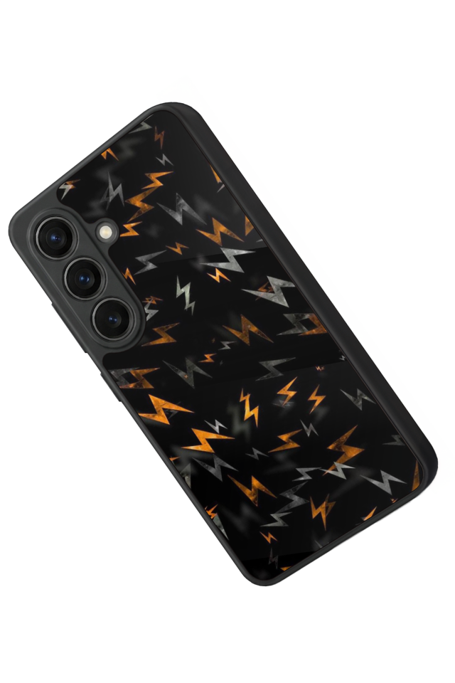 Samsung Galaxy S26 Uyumlu Simsek Tasarımlı Glossy Premium Kılıf