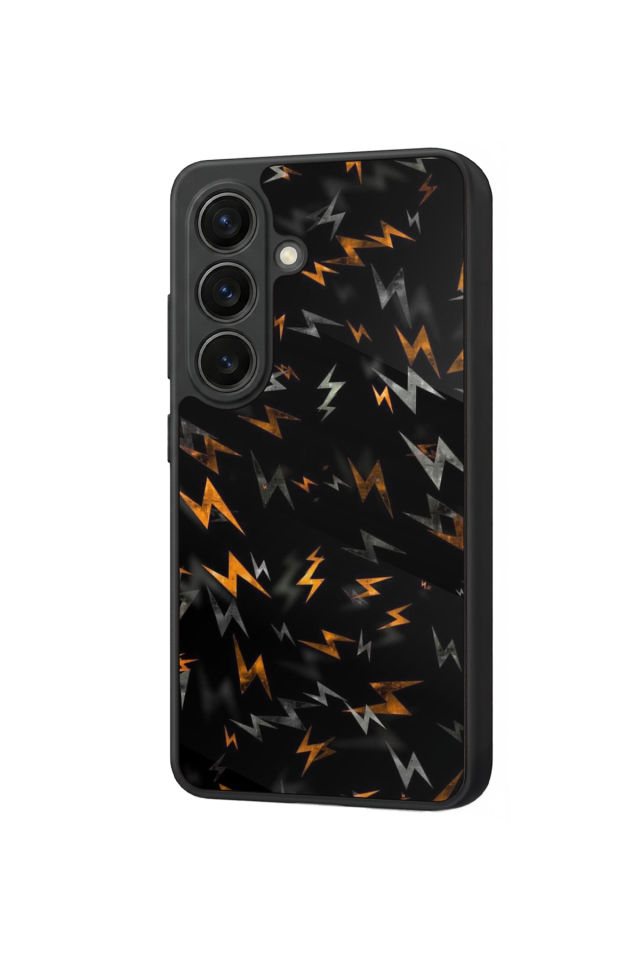 Samsung Galaxy S26 Uyumlu Simsek Tasarımlı Glossy Premium Kılıf