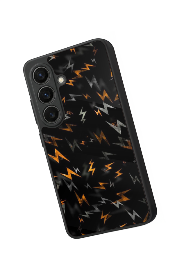 Samsung Galaxy S26 Uyumlu Simsek Tasarımlı Glossy Premium Kılıf