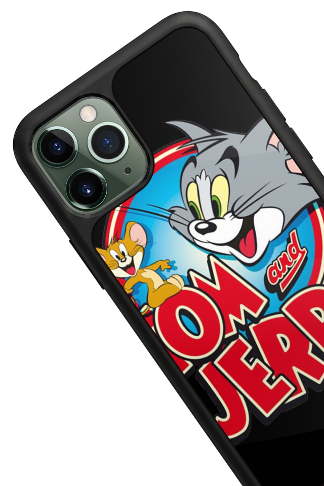 iPhone 11 Pro Uyumlu Tom And Jerry Tasarımlı Glossy Premium Kılıf