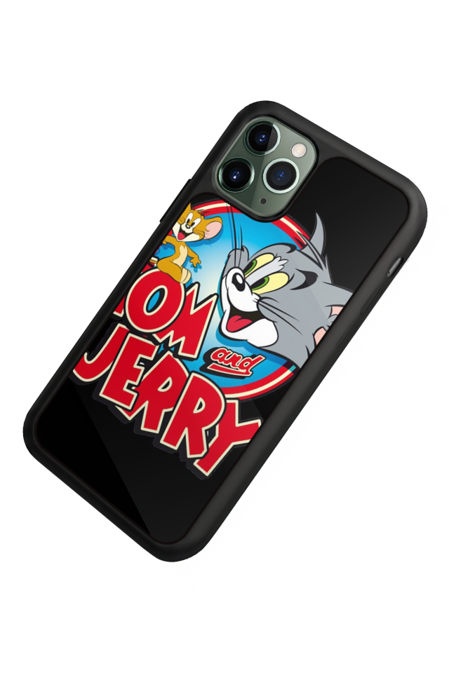iPhone 11 Pro Uyumlu Tom And Jerry Tasarımlı Glossy Premium Kılıf