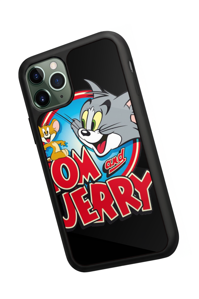 iPhone 11 Pro Uyumlu Tom And Jerry Tasarımlı Glossy Premium Kılıf
