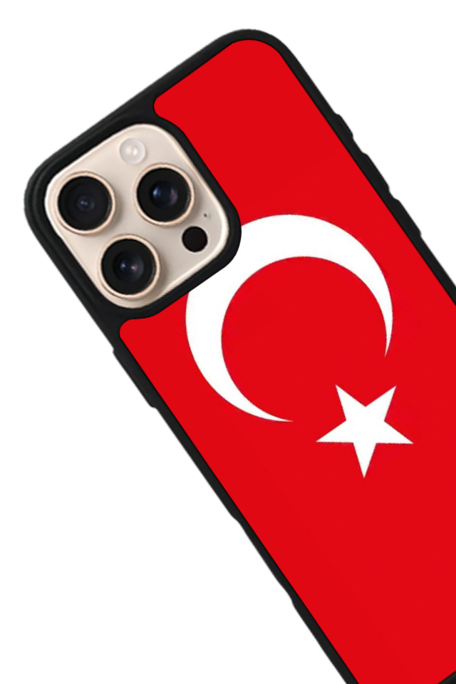 iPhone 15 Pro Max Uyumlu TürkBayragi Tasarımlı Glossy Premium Kılıf