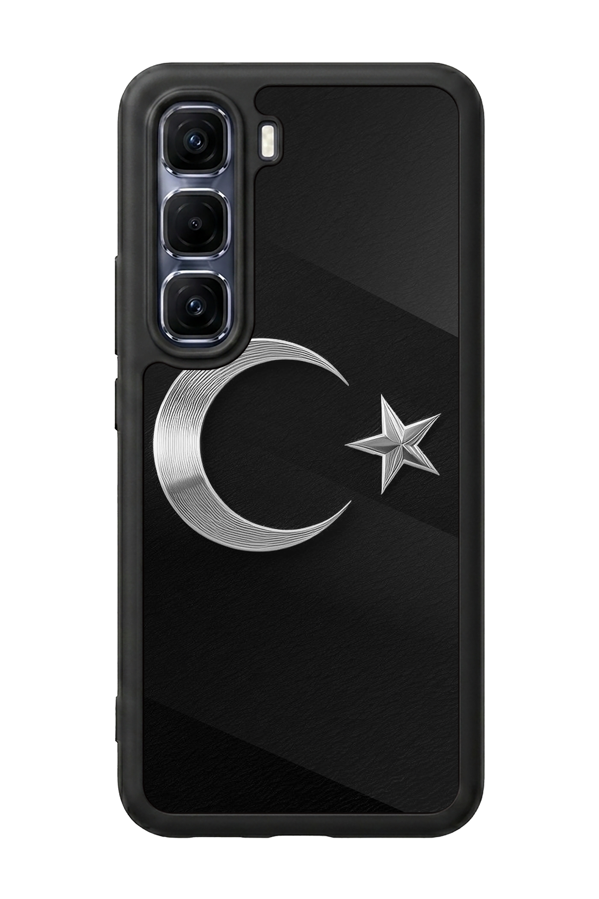 Infinix Hot 60 Pro Plus Uyumlu Türk Bayragi Tasarımlı Glossy Premium Kılıf