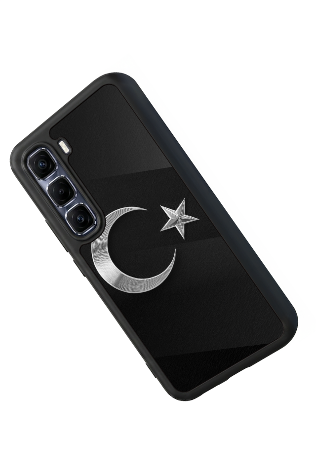 Infinix Hot 60 Pro Plus Uyumlu Türk Bayragi Tasarımlı Glossy Premium Kılıf