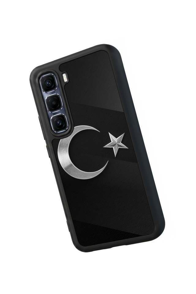 Infinix Hot 60 Pro Plus Uyumlu Türk Bayragi Tasarımlı Glossy Premium Kılıf