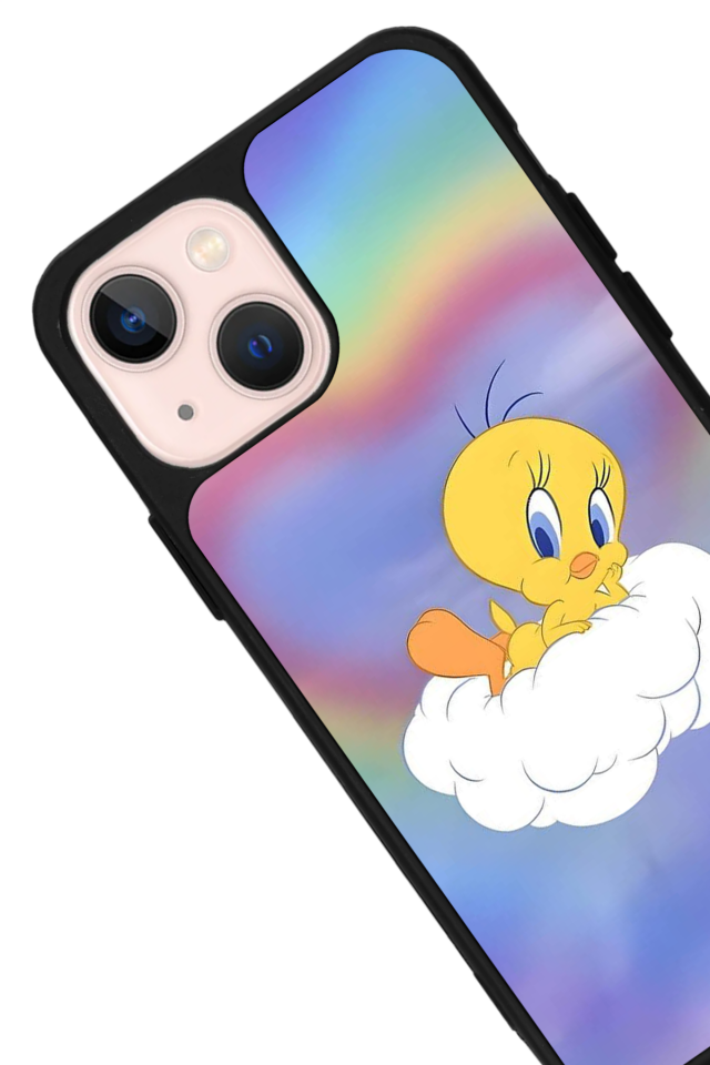 iPhone 13 Mini Uyumlu Tweety Tasarımlı Glossy Premium Kılıf