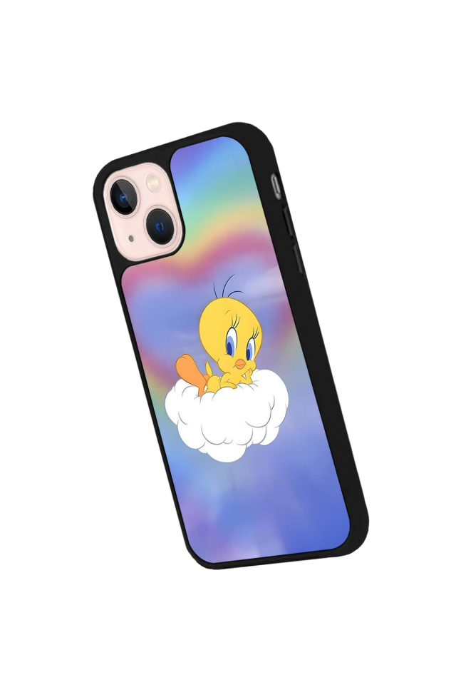 iPhone 13 Mini Uyumlu Tweety Tasarımlı Glossy Premium Kılıf