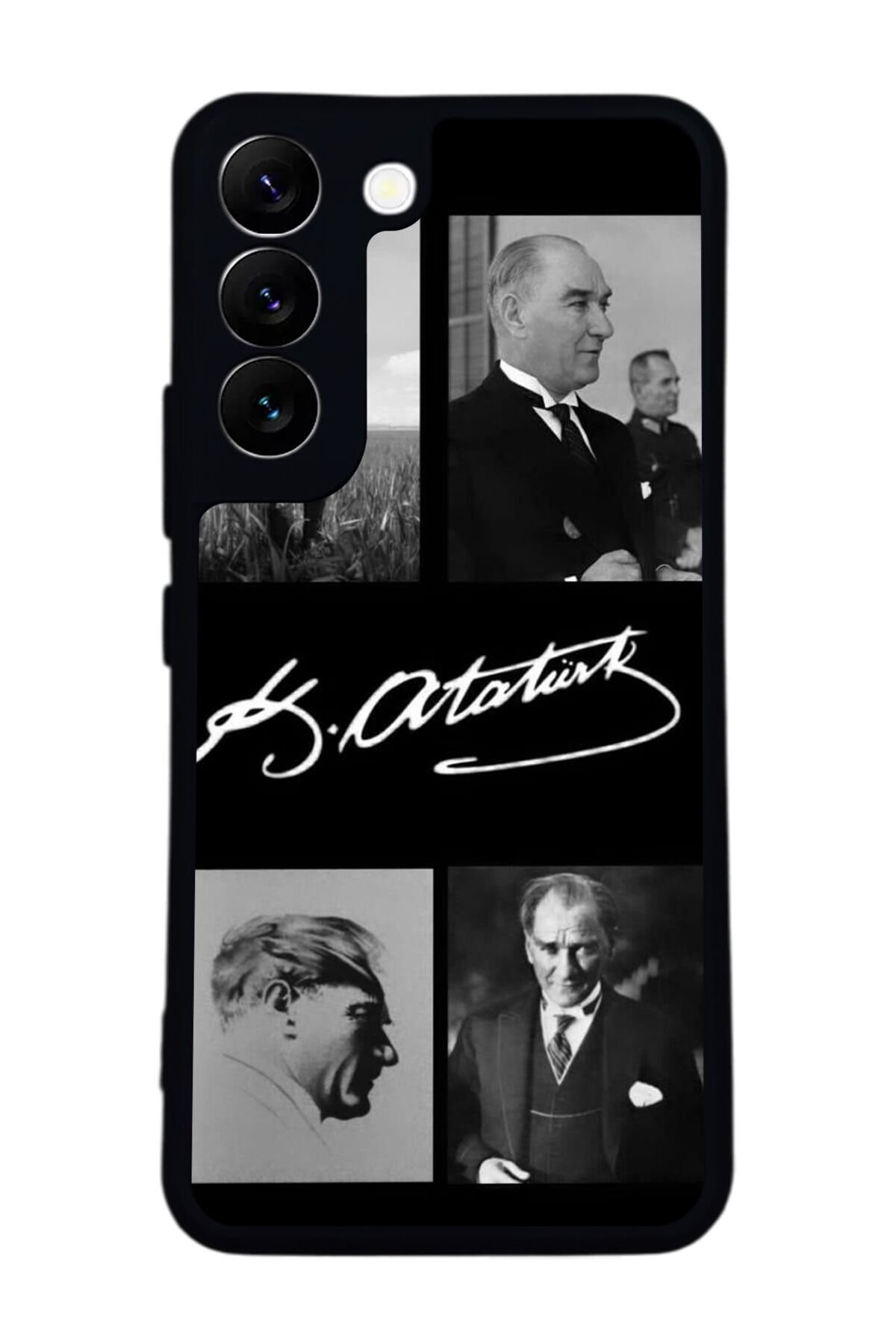 Samsung Galaxy S22 Uyumlu Mustafa Kemal Ataturk Tasarımlı Glossy Premium Kılıf