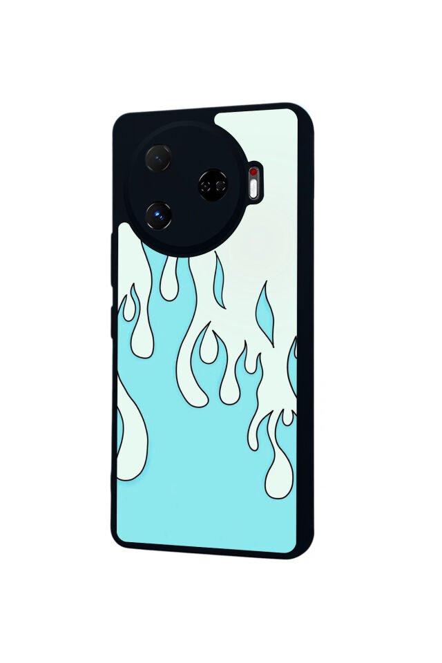 Tecno Camon 30 Pro Uyumlu Retro Flame Patterns Tasarımlı Glossy Premium Kılıf